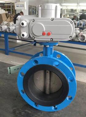 走水软密封电动蝶阀D941X-10QDN65铸铁精小型电动执行器100NM