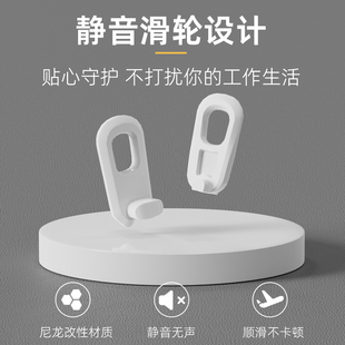 伸缩直轨侧装 窗帘轨道顶装 滑道静音导轨滑轨滑轮铝合金单轨窗帘杆