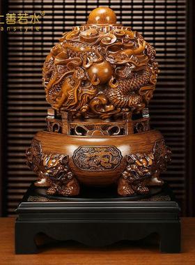 上善若水 招财九转乾坤鼎摆件 聚宝盆玄关家居装饰开业礼品0882