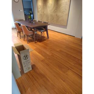 松脉木业厂家锁扣原木色地暖地热大自然野生缅甸瓦城柚木实木地板