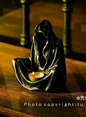 “暗夜中的救赎者”幽灵巫师蜡烛摆件烛台创意稀奇古怪礼物