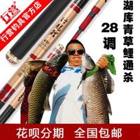 行營行龍鯉湖庫版釣魚竿碳素28調鯉魚竿臺釣竿魚竿碳素手竿競技竿