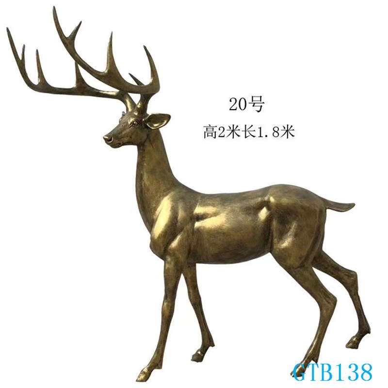 定制玻璃钢小鹿树脂雕塑可定制园林雕塑曲阳雕塑供应