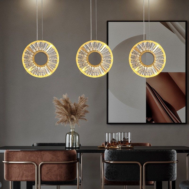 轻奢吊灯现代简约三头单头飞碟创意个性大气高档2021年新款全铜,家装灯饰光源,客厅吊灯,淘宝优惠券,粉丝福利购,淘宝优惠卷