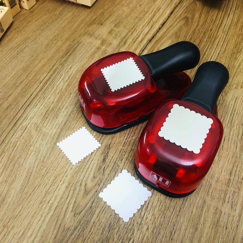 台湾ALI艾力压花器儿童手工制作diy圆形打孔器邮票手账压纸器大号