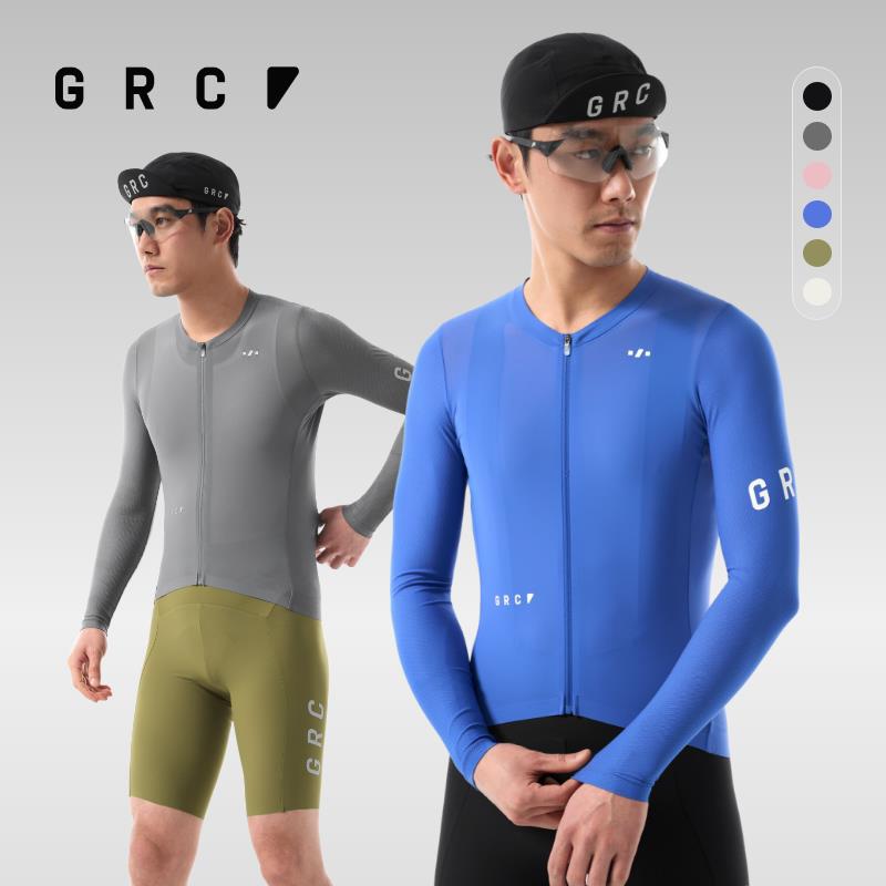GRC春夏26新款TECH透气速干反光骑行长袖上衣公路自行车骑行服男