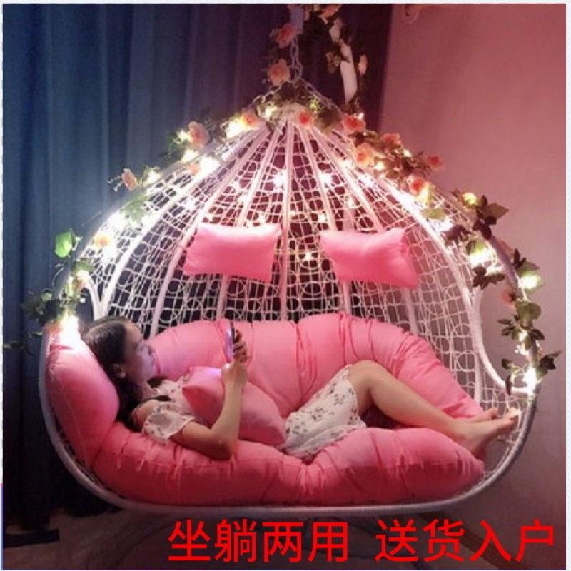 吊椅吊篮藤椅家用室内摇篮休闲摇摇椅吊床阳台鸟巢椅秋千懒人椅子