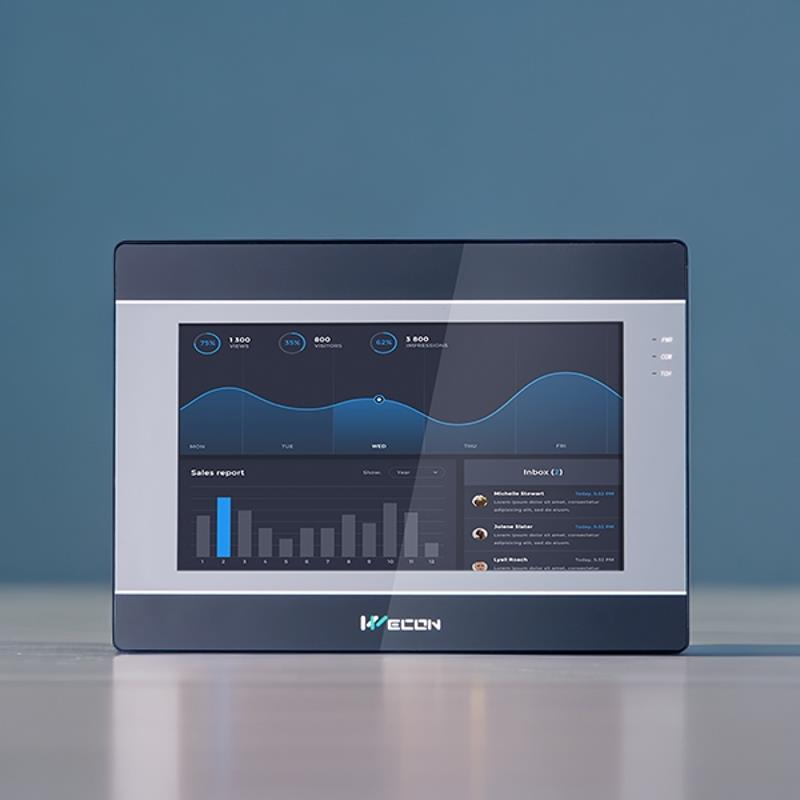 7寸触摸屏IN1072 Wecon人机界面组态串口彩色液晶显示