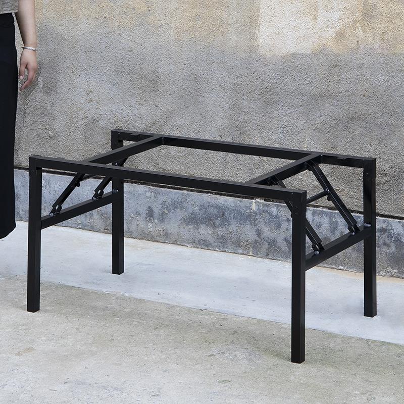 可折叠桌架 长方形折叠桌子腿架子支架 铁桌腿 桌子架 餐桌支撑架
