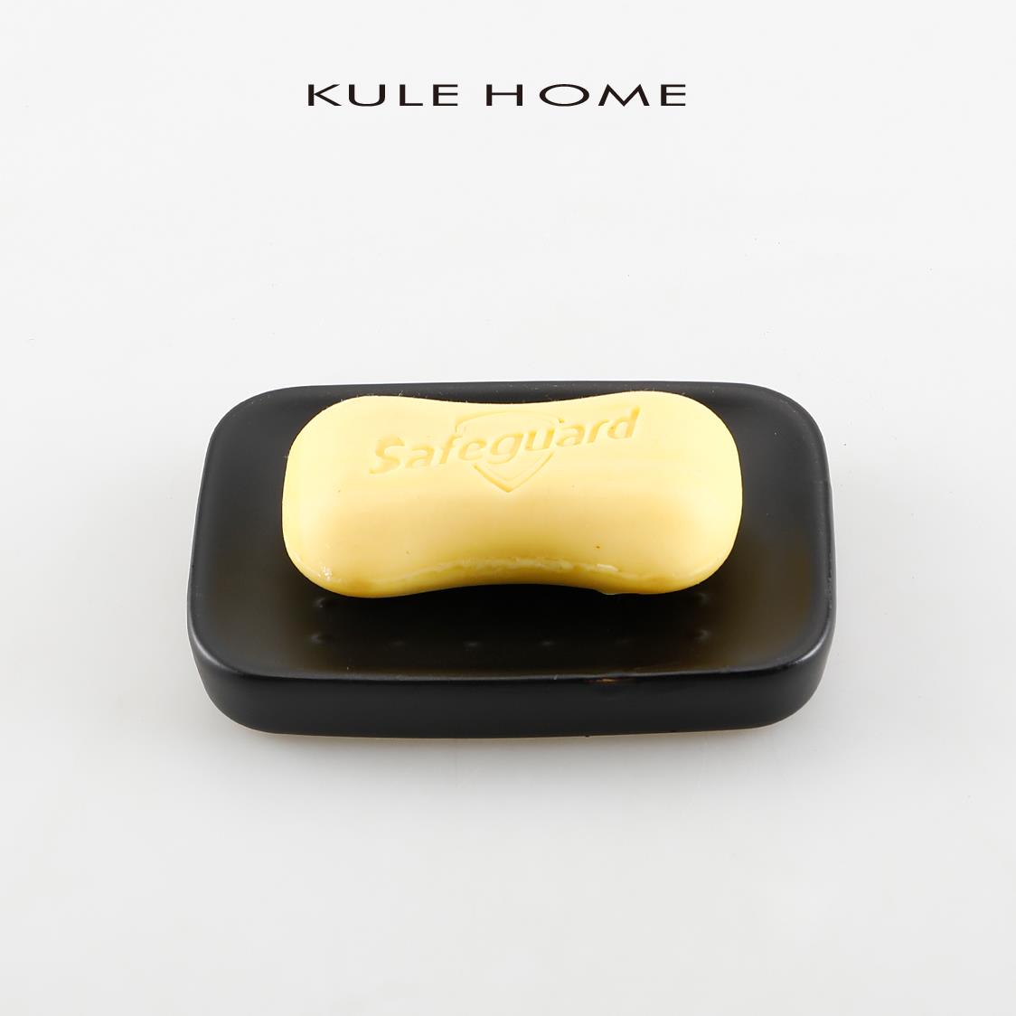 KULE HOME 北欧陶瓷香皂盒轻奢肥皂碟酒店民宿香皂碟家用会所皂拖