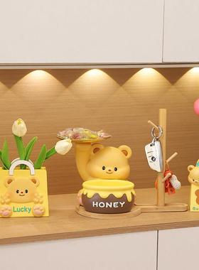 可爱入户玄关客厅家居装饰品摆件钥匙置物架新家乔迁新居礼品