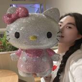 手工DIY黏钻贴钻成品KT猫存钱罐存钱筒KT猫教师节Hello礼物摆件