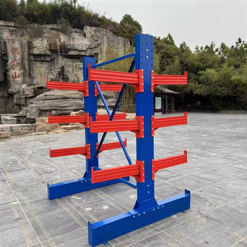 单悬臂大型加厚货架重型仓储仓库单双面五金铝材管材架子置物架