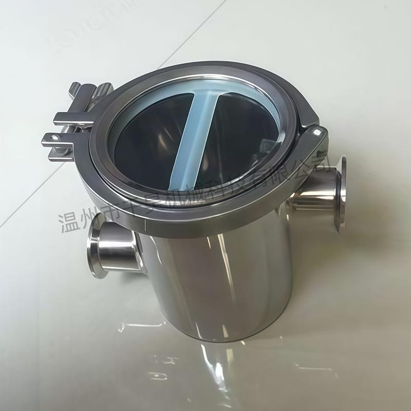 304不锈钢快装阻断器卫生级防倒灌地漏卡箍式抛光快装空气阻断器