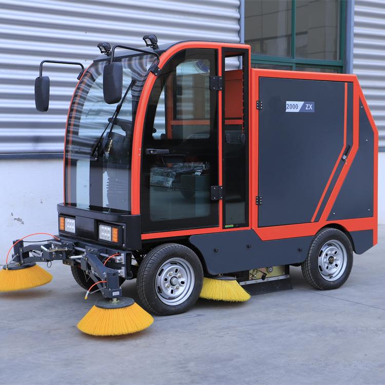 马路清扫车全封闭驾驶式扫地自卸式全自动扫路机工业扫地机