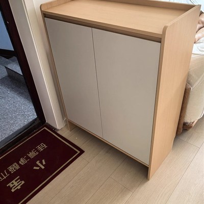 入户鞋柜家用门口2025新款小户型隔断实木收纳柜一体靠墙入门鞋架