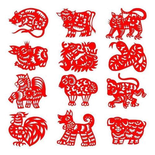 十二生肖学院版非遗手工窗花剪纸成品纯手工学校幼儿园装饰