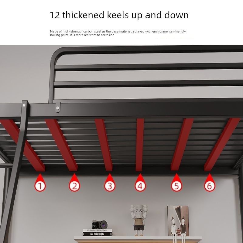 上下床子母床家用铁艺高低床宿舍上下铺铁架床加固铁床加厚双层床,住宅家具,高低/子母床,淘宝优惠券,粉丝福利购,淘宝优惠卷