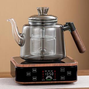 防爆高硼硅玻璃侧把蒸煮茶壶电陶炉泡煮茶器家用套装 2024新款 烧水