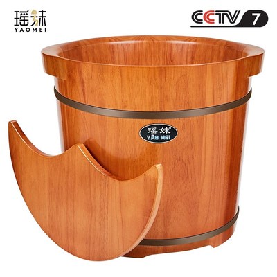 瑶妹泡脚桶木桶家用木质足浴桶实木泡脚盆过小腿按摩高深桶洗脚盆
