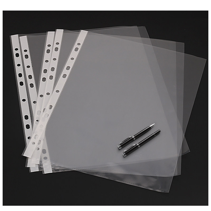 11孔活页袋防水透明保护膜a3资料袋打孔夹袋塑料插页袋加厚文件袋
