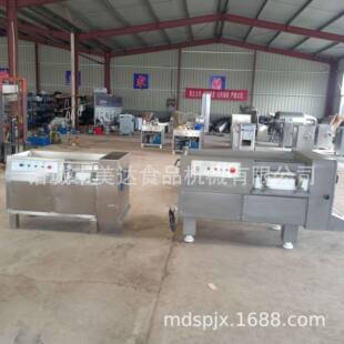 商用新型冻肉切丁机350鲜肉切丁机切块机全自动鸡鸭切丁切块机