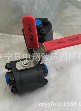 畅销CNG内螺纹三片式高压球阀.Q11F-2500LB带螺栓球阀A105锻造