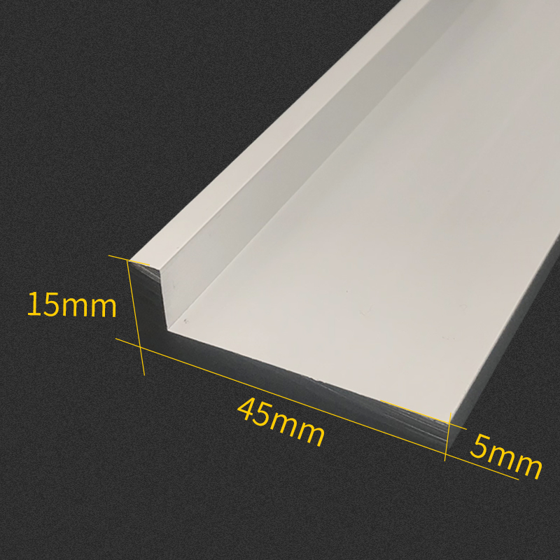 铝合金直角型材 6063角铝45x15x5mm厚 L型不等边角铝 90度包边条