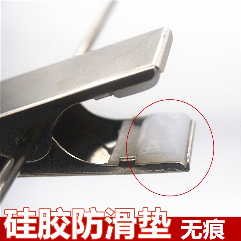 不锈钢衣架4mm实心衣架不锈钢裤架裤夹熨烫衣架单个装