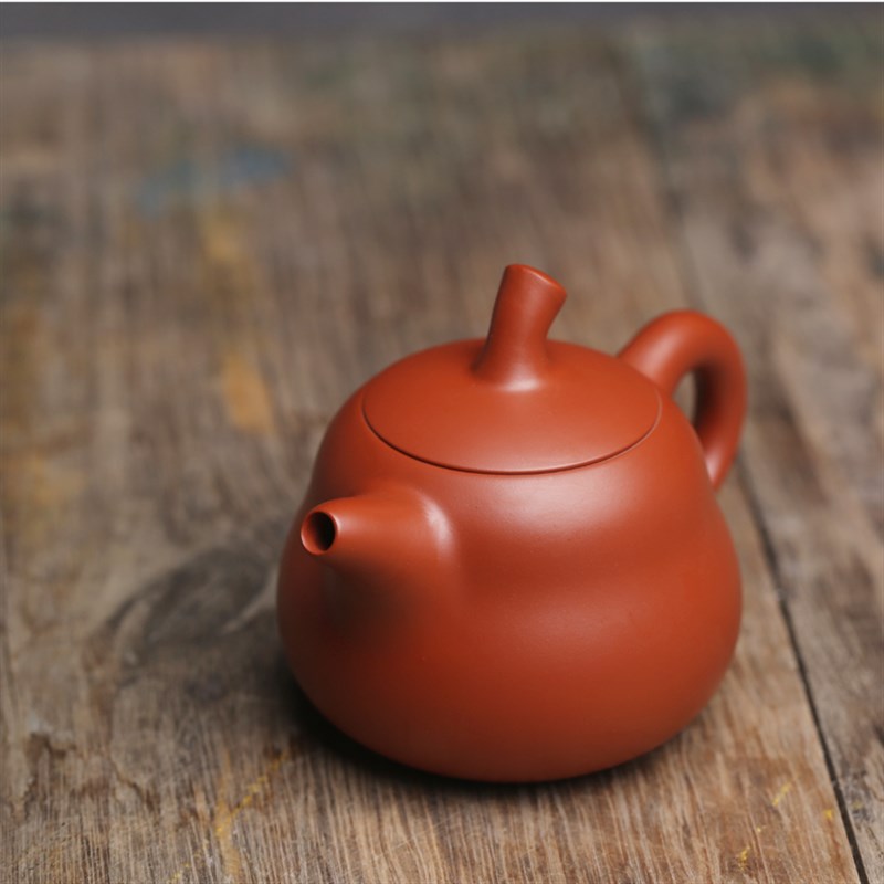 潮州特色纯手工茶壶章林浩原矿朱泥瓜壶葫芦小壶功夫工夫茶壶硕果