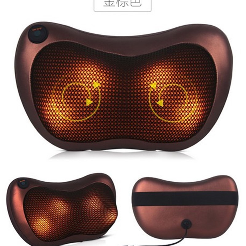 汽车按摩头枕电动颈枕家用车载全身按摩靠垫车用护颈枕按摩枕