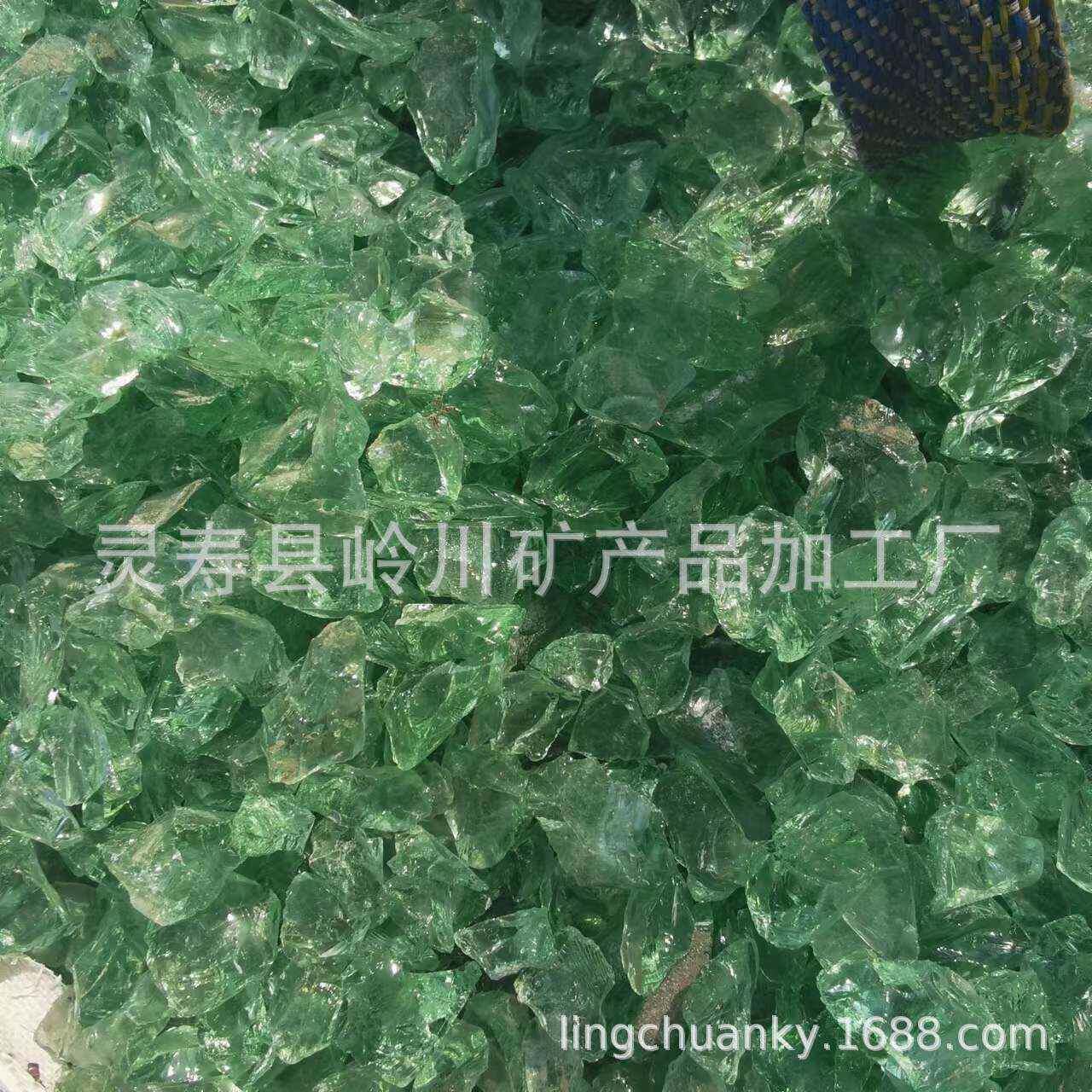 玻璃制品玻璃块装饰用玻璃石玻璃扁珠