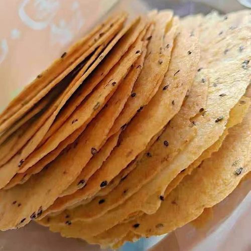 山东香酥焦饼黄金芝麻压饼薄脆饼干芝麻即食解馋零食休闲开胃