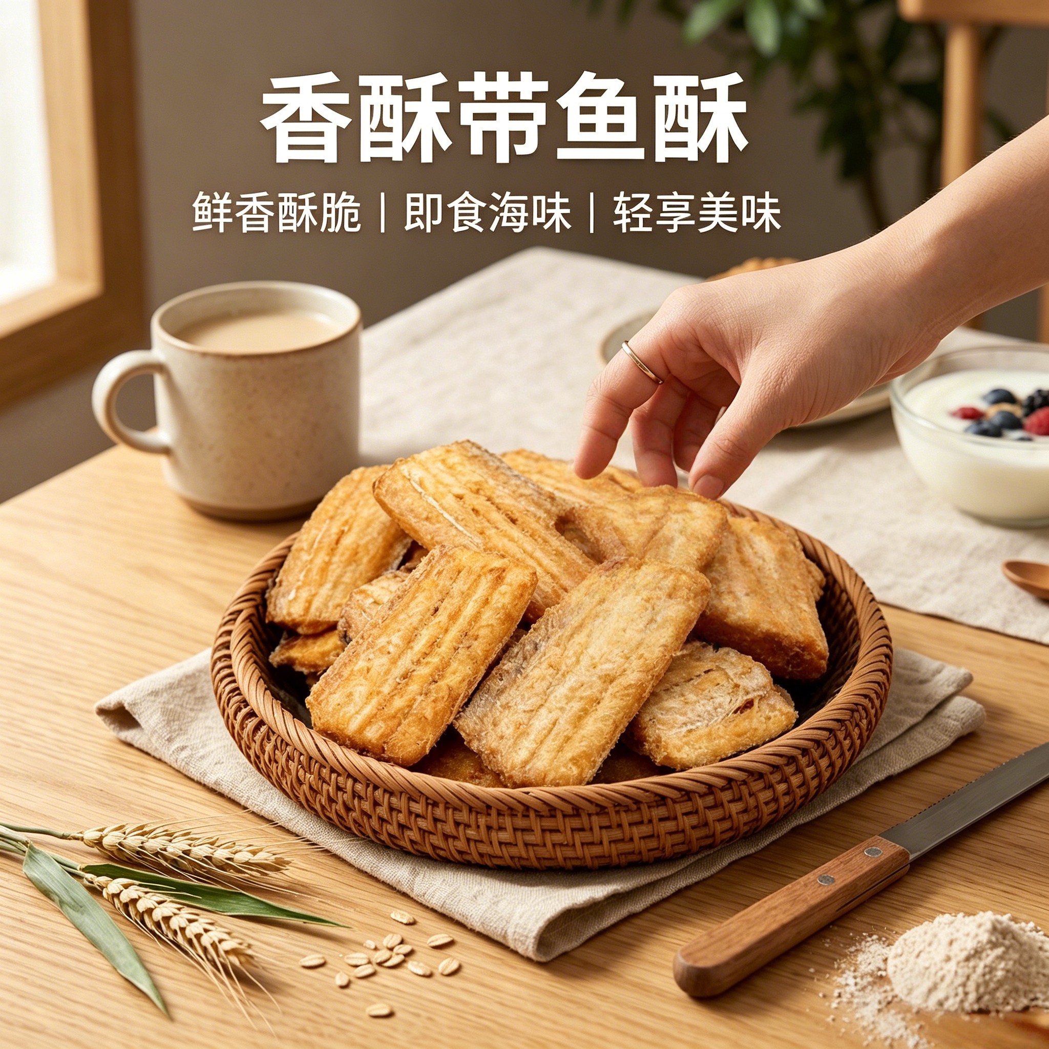 央妈推荐带鱼酥500g香酥即食小鱼干干货鱼排特产食品海鲜小吃零食