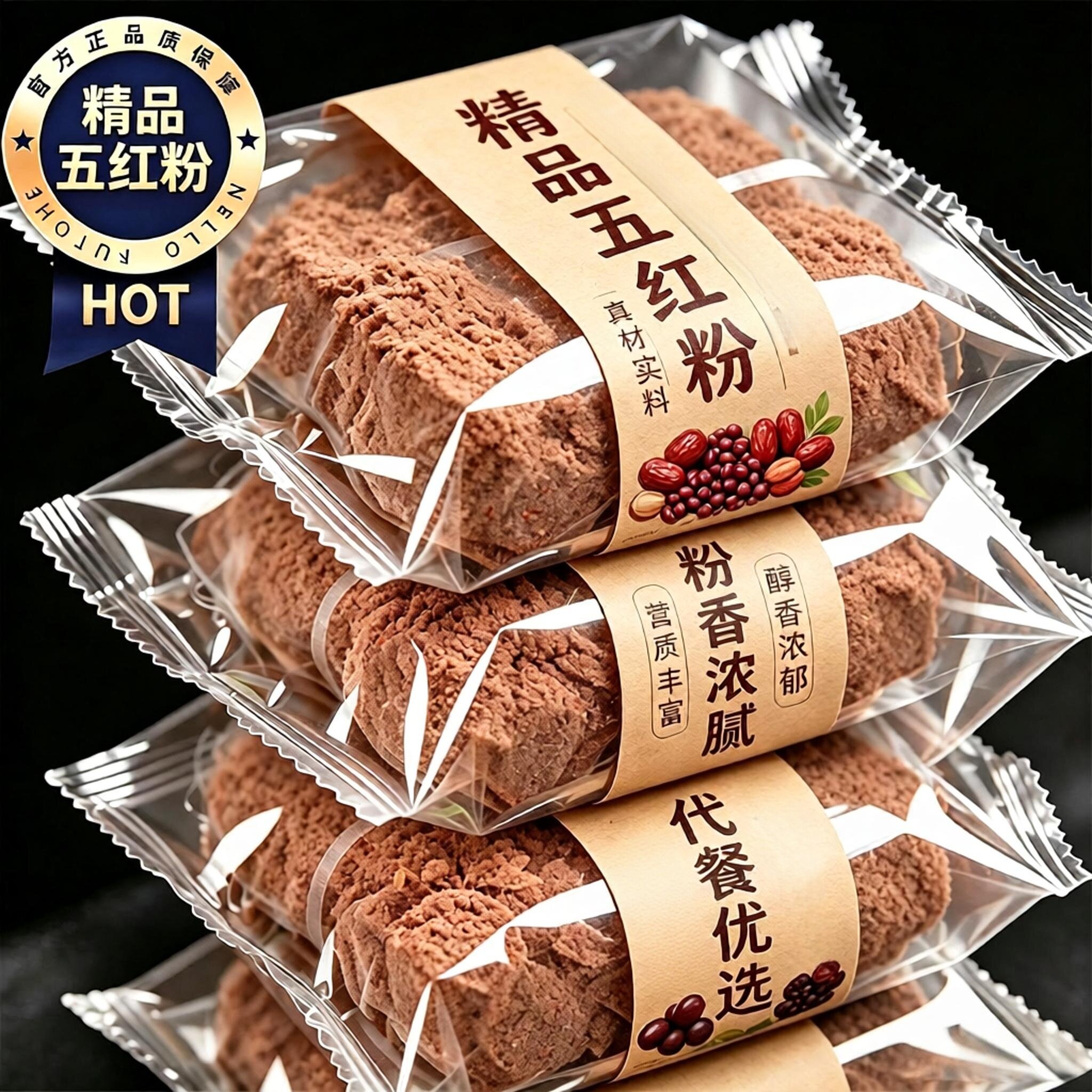 央妈推荐五红粉气养元五红汤血免煮即食代餐粉红枣红养粉早餐即冲