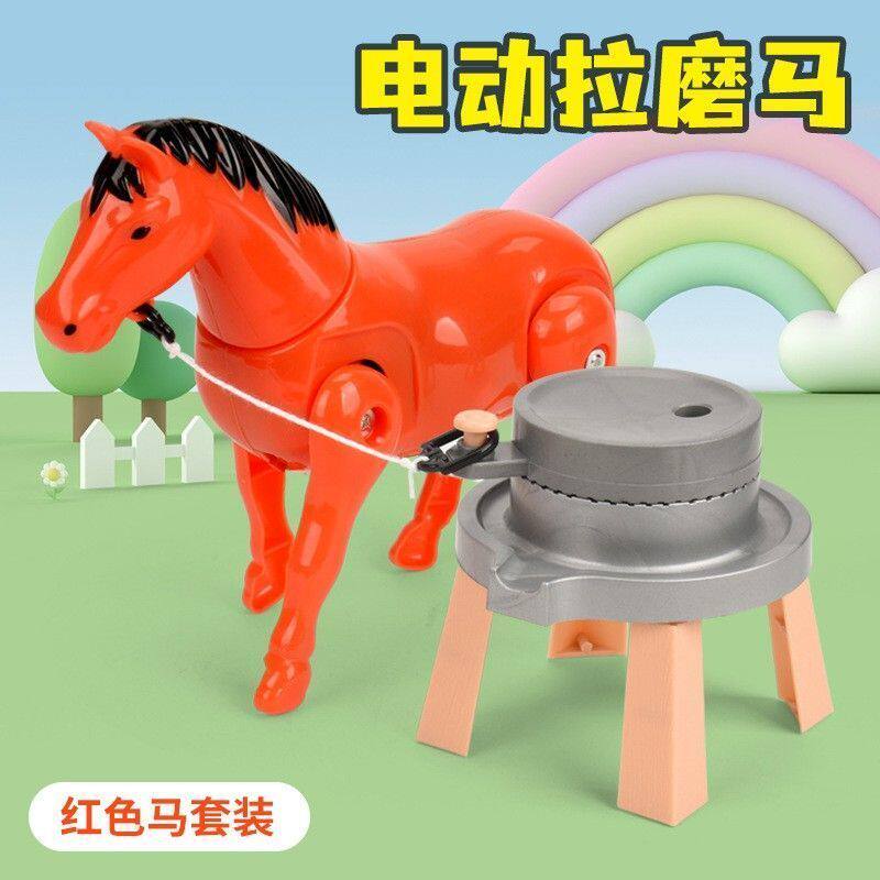 电动真推磨毛驴拉马盘小车