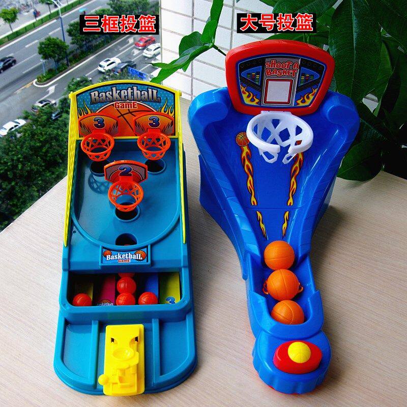 抖音桌上手指投篮机篮球玩具儿童男孩亲子互动弹射益智类桌面游戏