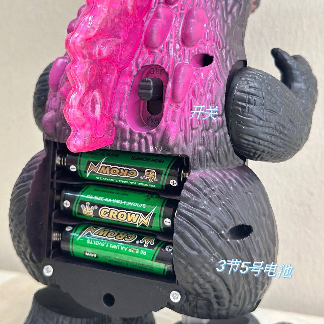 儿童哥斯拉跳舞电动机器人学爬早教玩具抬头训练带声光唱歌礼物