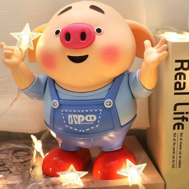 网红电动机器人萌兔会唱歌跳舞音乐灯光益智早教启蒙儿童玩具礼物