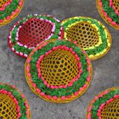 斗笠帽舞蹈道具演出竹编斗笠斗笠舞蹈帽斗笠帽儿童斗笠成人斗笠帽