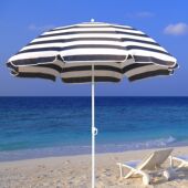 户外欧式 遮阳伞沙滩伞便携海边钓鱼伞防晒条纹太阳伞摆摊伞清凉