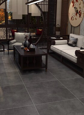 客厅防滑地板砖仿古瓷砖800室内复古工业风仿古砖O灰色地砖600x60