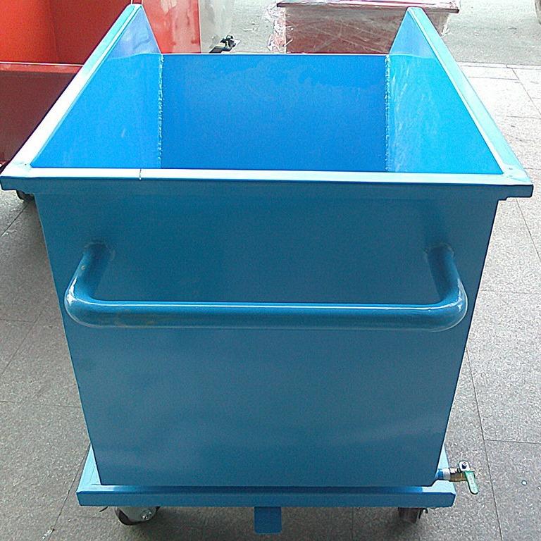 加厚铁销车车间工业重型铁屑车手推自卸翻斗废料车铝渣车