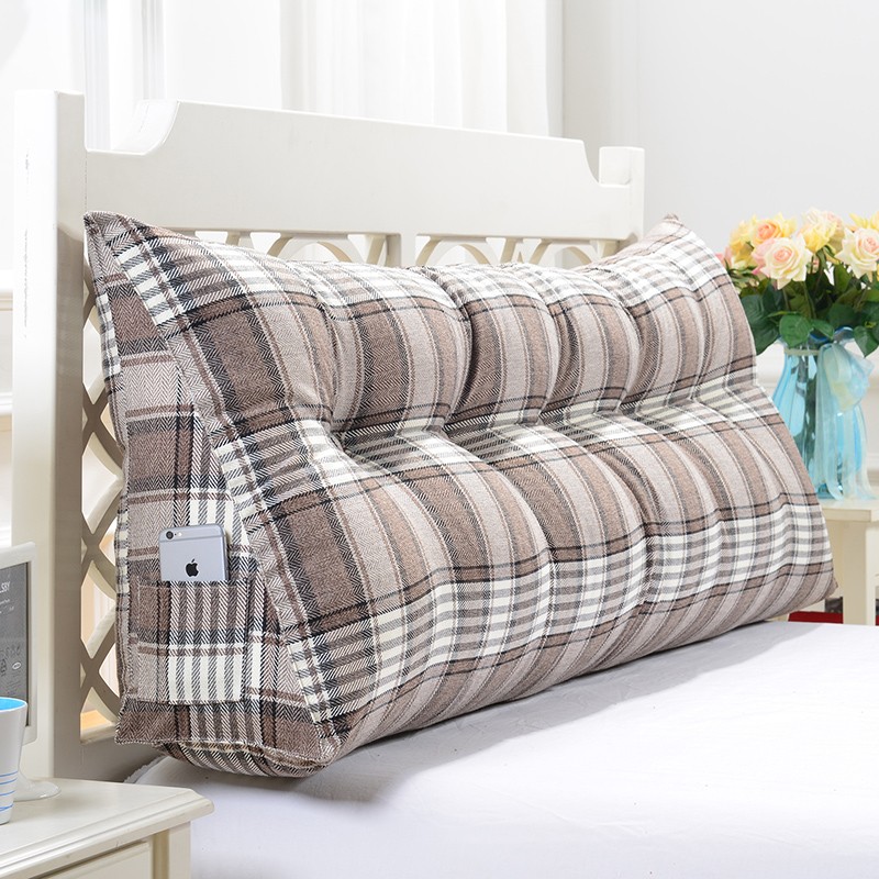 床头板靠a垫软包三角双人大靠背护腰靠背枕榻榻米床上大靠垫长靠