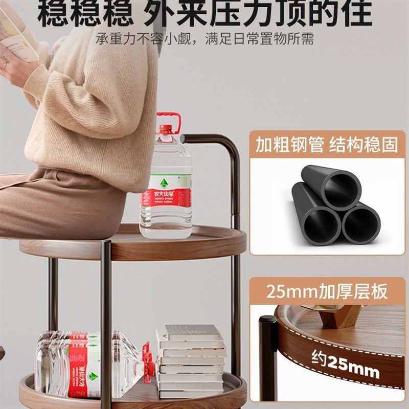 茶几客厅家用沙发客厅阳台可移动床头置物L桌角几小圆桌边几小桌