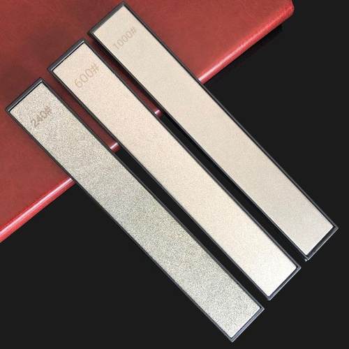 产地货源现货跨境金刚石定角磨刀器油石磨石条单片带底座磨刀石