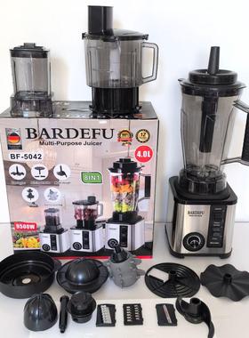 跨境大容量3L8in1blender不锈钢商用金属破壁机绞肉机碎冰榨汁机