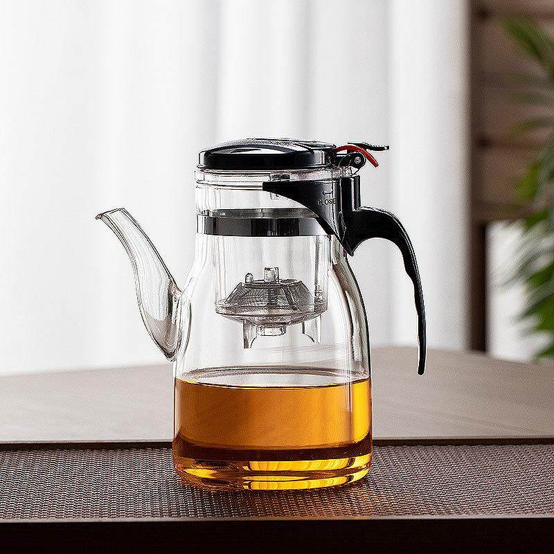 飘逸杯泡茶壶耐热茶道杯一键过滤玻璃泡茶杯玲珑杯套装壶功夫茶具