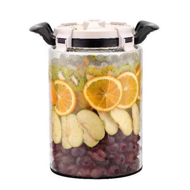 KBQ1加厚玻璃青梅酒瓶梅子露果汁罐自动排气酵素桶桑葚酒枸杞酒储