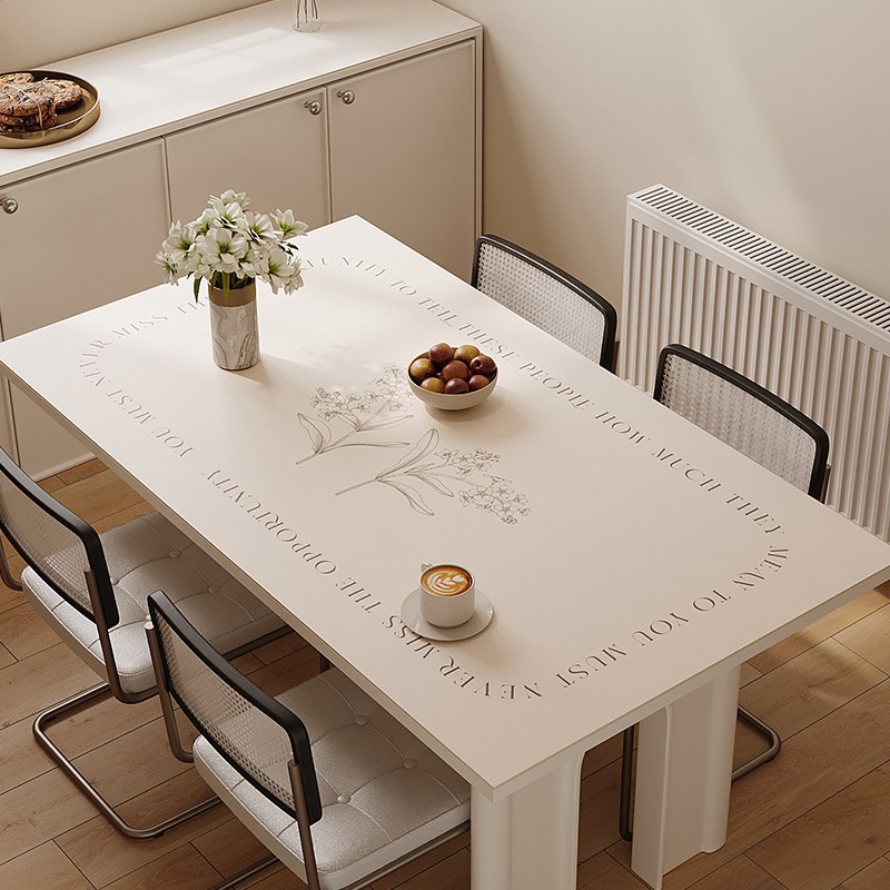 桌布防水防油g轻奢高级感桌面保护垫防烫隔热餐桌垫耐脏免洗茶几